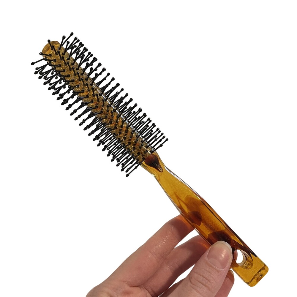 Goody Vintage Blow Styling Brush‎ Round Tip Nylon Bristles In Spiral Pattern